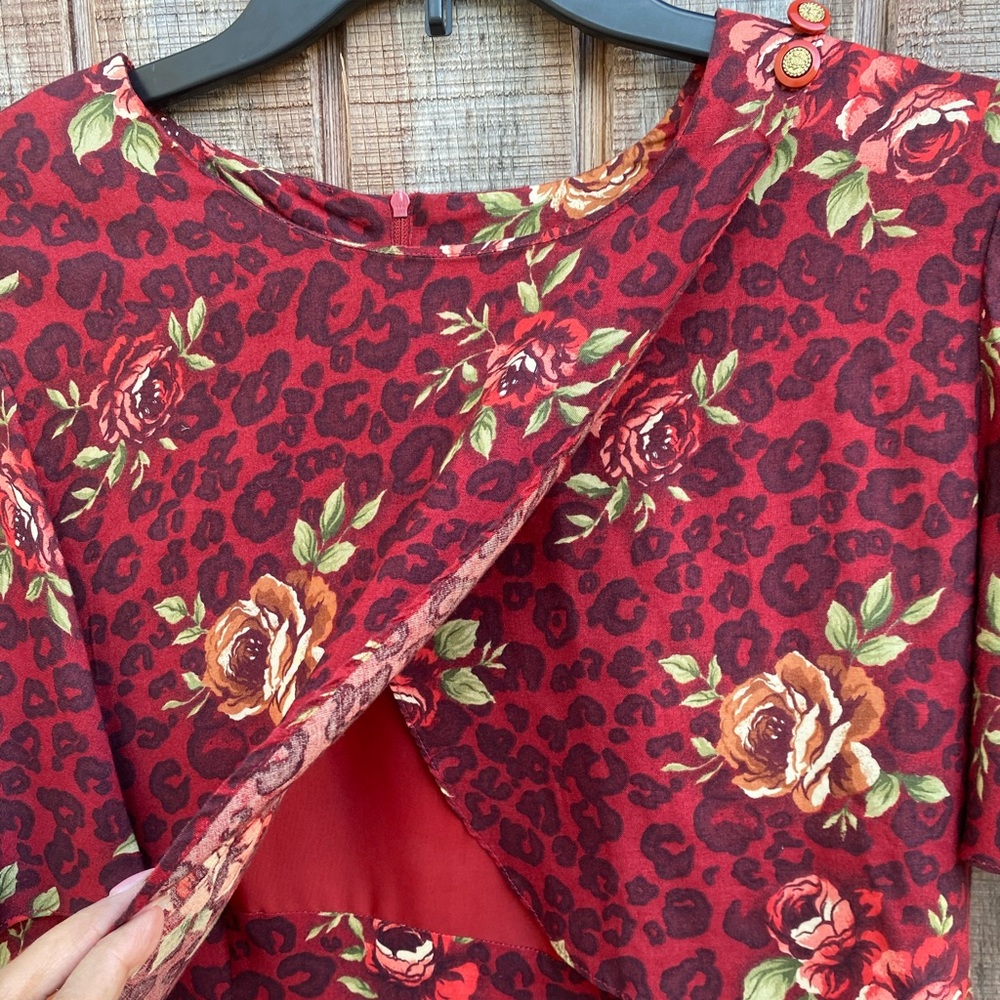 Vintage COCO BLANCO 100% linen maxi floral dress - Picture 6 of 16